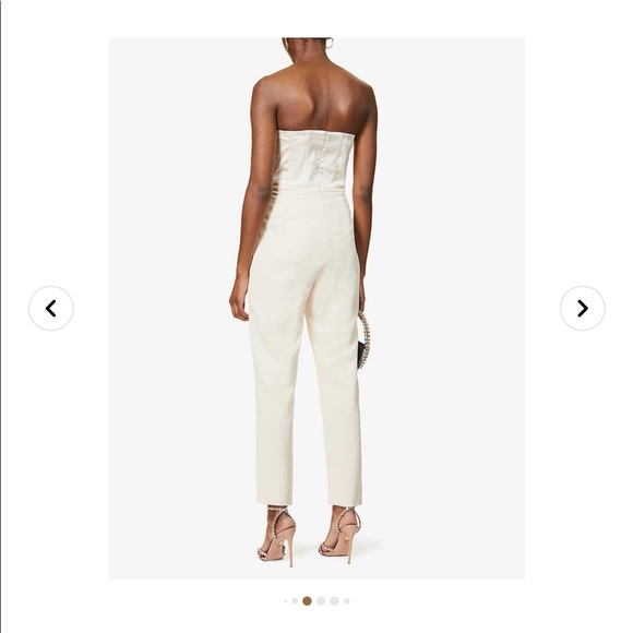 Gorgeous lavish Alice Strapless tailored crepe jumpsuit - Picture 5 of 6